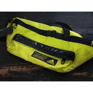 Adidas Hiking Trail Neon Yellow ID Waistbag 7"x15" Fanny Bag